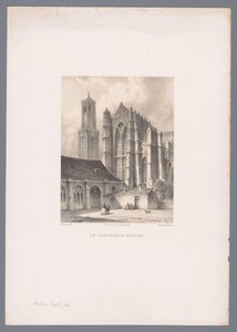 Utsikt över Domkerk och Domtoren i Utrecht Domkyrkan i Utrecht (titel på objekt) Holländsk stads- och hamnvy efter teckningar av Everhardus Koster (serietitel) E. Kosters skissbok: Dutch City and Harbour Views (serietitel)