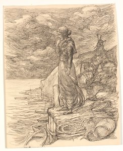 Illustration till Alfred Tennyson "Enoch Arden" av Johannes Holbek