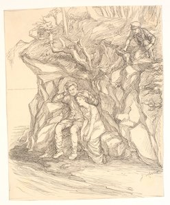 Illustration till Alfred Tennyson "Enoch Arden" av Johannes Holbek