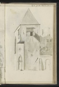 Stadsbild på Grote Kerk i Hoorn av Johannes Huibert Prins