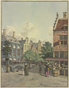 Stenbro, till höger en butik av Johannes Huibert Prins