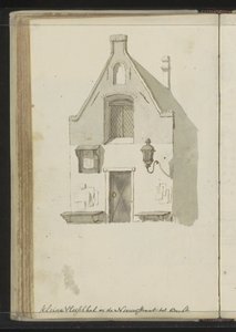 Fasad av Kleine Vleeshal på Lange Nieuwstraat i Utrecht av Johannes Huibert Prins