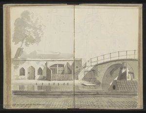 Weesbrug över Oudegracht i Utrecht av Johannes Huibert Prins