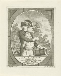 Porträtt av Joachim Maurits von Kropff av Johannes Jelgerhuis