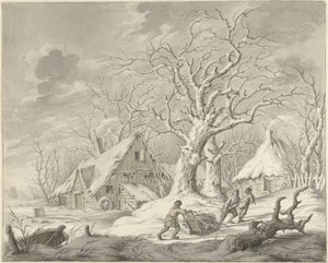 vinterlandskap av Johannes Jelgerhuis