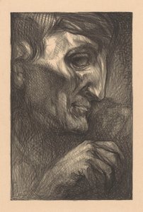 Huvud och hand av en man av Johannes Josephus Aarts