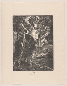 Macbeth och Banquo möter de tre häxorna av Johannes Josephus Aarts