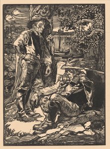 Vilande polderarbetare av Johannes Josephus Aarts