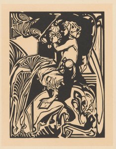 Satyr med druvklase av Johannes Josephus Aarts