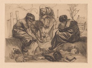 sörjande kvinnor av Johannes Josephus Aarts