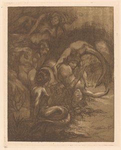 Fem sjöjungfrur av Johannes Josephus Aarts
