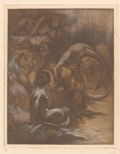 Fem sjöjungfrur av Johannes Josephus Aarts