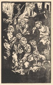 Sittande fantasivarelser av Johannes Josephus Aarts