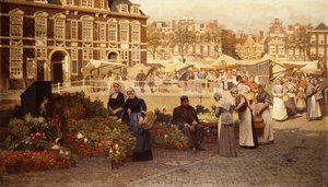 Blomstermarknad i Haag