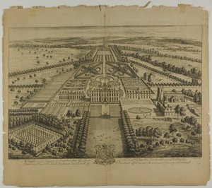 Wimple i County of Cambridge, skylt 32 från Britannia Illustrata