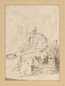Pannkakskvinna, 1768. av Johannes Kornlein