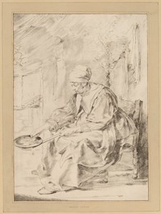 Pannkakskvinna, 1768. av Johannes Kornlein