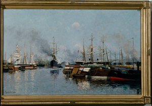 Fartyg i hamnen av Johannes Martin Grimelund