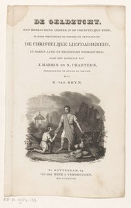 Två män vid en kista full av värdesaker Titelsida för: G. van Reyn, Penglusten, en regerande defekt i den kristna kyrkan, 1838 av Johannes Philippus Lange
