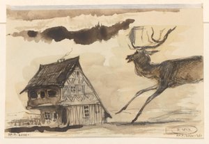 Hus och rådjur av Johannes Tavenraat