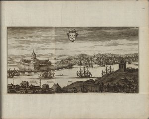 Vue de Vyborg (Ryssland) - Utsikt över Vyborg, av Aveelen, Johannes van den (1655-1727). Kopparstick, Mellan 1667 och 1700. Nationalmuseum Stockholm av Johannes Van den Aveele
