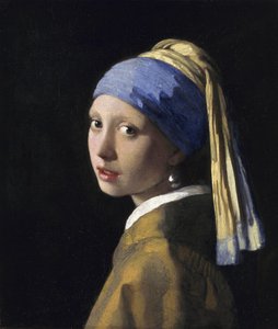 Holländska: Meisje met de parel Girl with a Pearl Earring av Johannes Vermeer