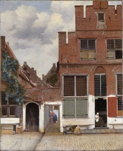 Vy över hus i Delft, känd som "Den lilla gatan"[1].
Alternativ titel(s):  
Vy över husen i Delft[2].

 Den lilla gatan[2]. av Johannes Vermeer