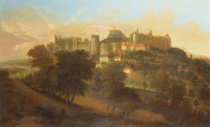 En utsikt över Windsor Castle från söder
