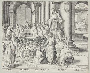 Predikan i kyrkan av Johannes Wierix