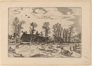 Farmsスウェーデン語 av Johannes and Lucas van Doetechum after Master of the Small Landscapes