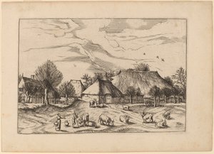 Gårdar av Johannes and Lucas van Doetechum after Master of the Small Landscapes