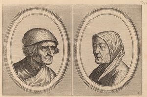 "Artigt Goossen" och "Prijne Lecker-tants" av Johannes and Lucas van Doetechum after Pieter Bruegel the Elder