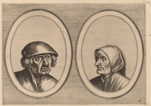 "Dirck Domp" och "Zeedighe Kniertje" av Johannes and Lucas van Doetechum after Pieter Bruegel the Elder