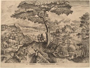 Soldater i vila av Johannes and Lucas van Doetechum after Pieter Bruegel the Elder