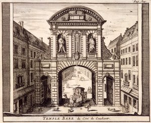 Temple Bar, London, c1700