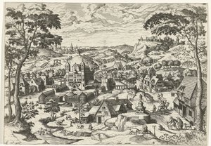 Landskap med Saint Anthony Salve antoni (titel på objekt) Landskap med kristna berättelser (serietitel)