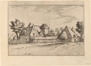 Gårdar i en domstol av Johannes van Doetechum, the Elder and Lucas