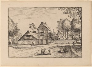 Bondgård av Johannes van Doetechum, the Elder and Lucas