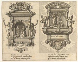 Cœnotaphiorum 22, 1563. Skapare: Johannes van Doetecum I, Lucas van Doetecum. av Johannes and Lucas van Doetecum