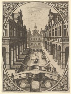 Tallrik från Scenographiae..., ca. 1560. av Johannes van Doetecum I