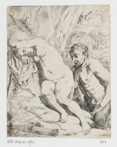 Sömnymf och satyr av Johannes van Seegen