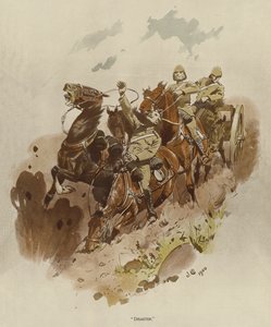 Katastrof (färg litho) av John (after) Charlton