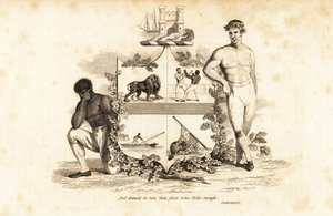 Tom Cribbs vapensköld, engelsk boxare med bara knogar 1781-1848 av John (after) Emery