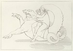 Gerion, Inferno, Canto 17 (gravyr) av John (after) Flaxman