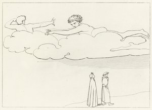 Rening från avund, skärselden, Canto 13 (gravyr) av John (after) Flaxman