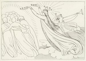 The Active Good, Paradise, Canto 6 (gravyr) av John (after) Flaxman