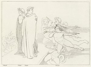 Bron, Inferno, Canto 21 (gravyr) av John (after) Flaxman