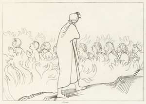 The Carnal, Purgatory, Canto 25 (gravyr) av John (after) Flaxman
