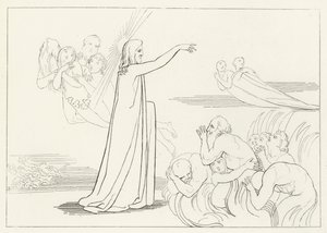 Kristi härkomst, Inferno, Canto 4 (gravyr) av John (after) Flaxman