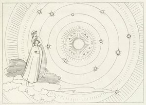 The Empyreum, Paradise, Canto 28 (gravyr) av John (after) Flaxman
